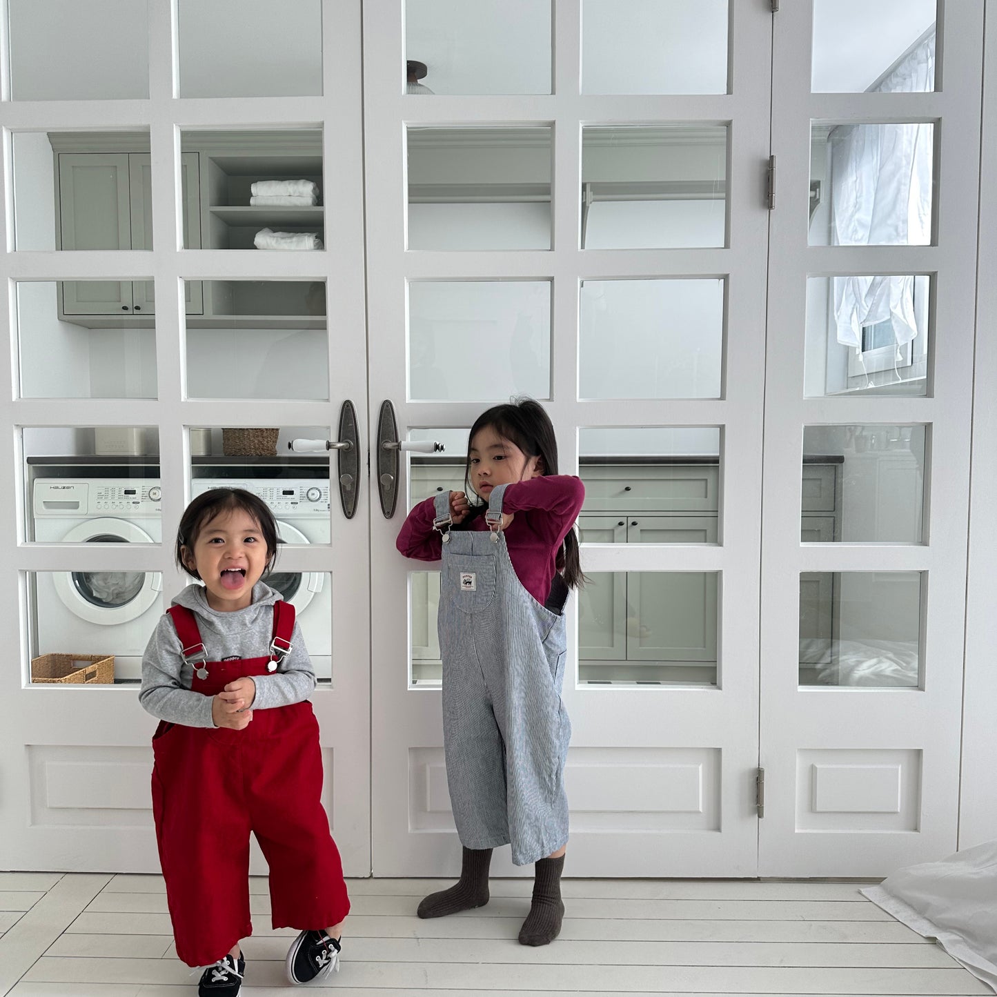 Toddler SP26 Kangaroo Pocket Overalls (1-7y) - 2 Colors