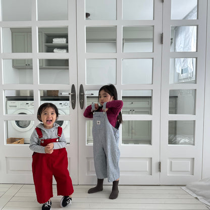 Toddler SP26 Kangaroo Pocket Overalls (1-7y) - 2 Colors