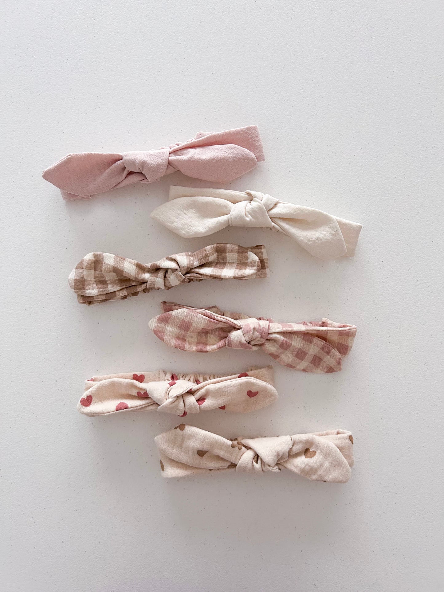 [At Noon Original Design] Baby Gauze Cotton Bow Headband (3-18m) - 6 Colors - AT NOON STORE