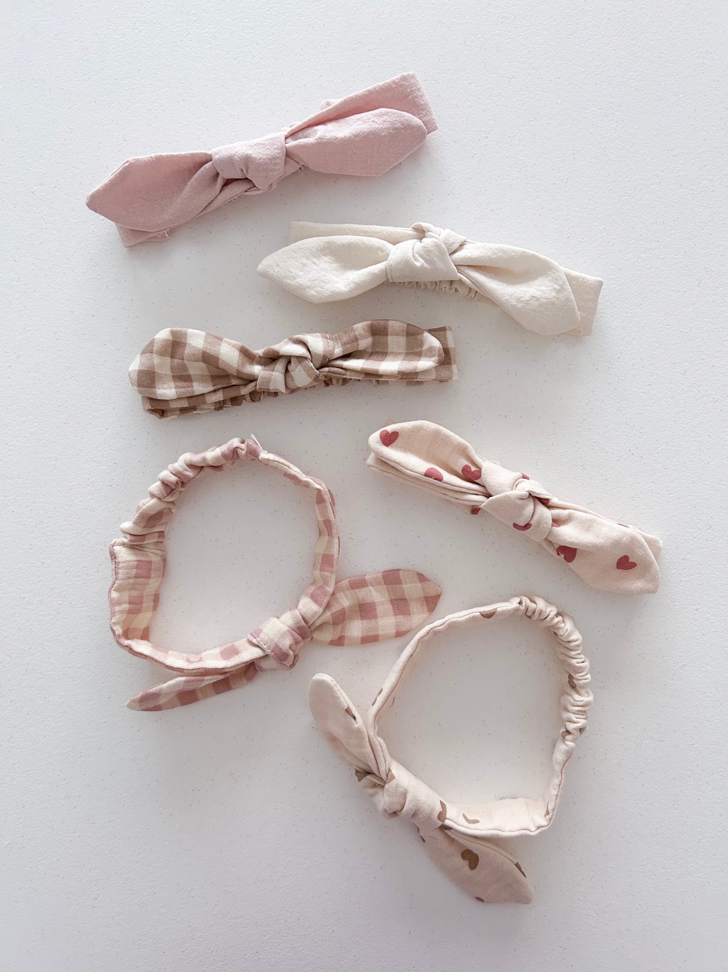 [At Noon Original Design] Baby Gauze Cotton Bow Headband (3-18m) - 6 Colors - AT NOON STORE