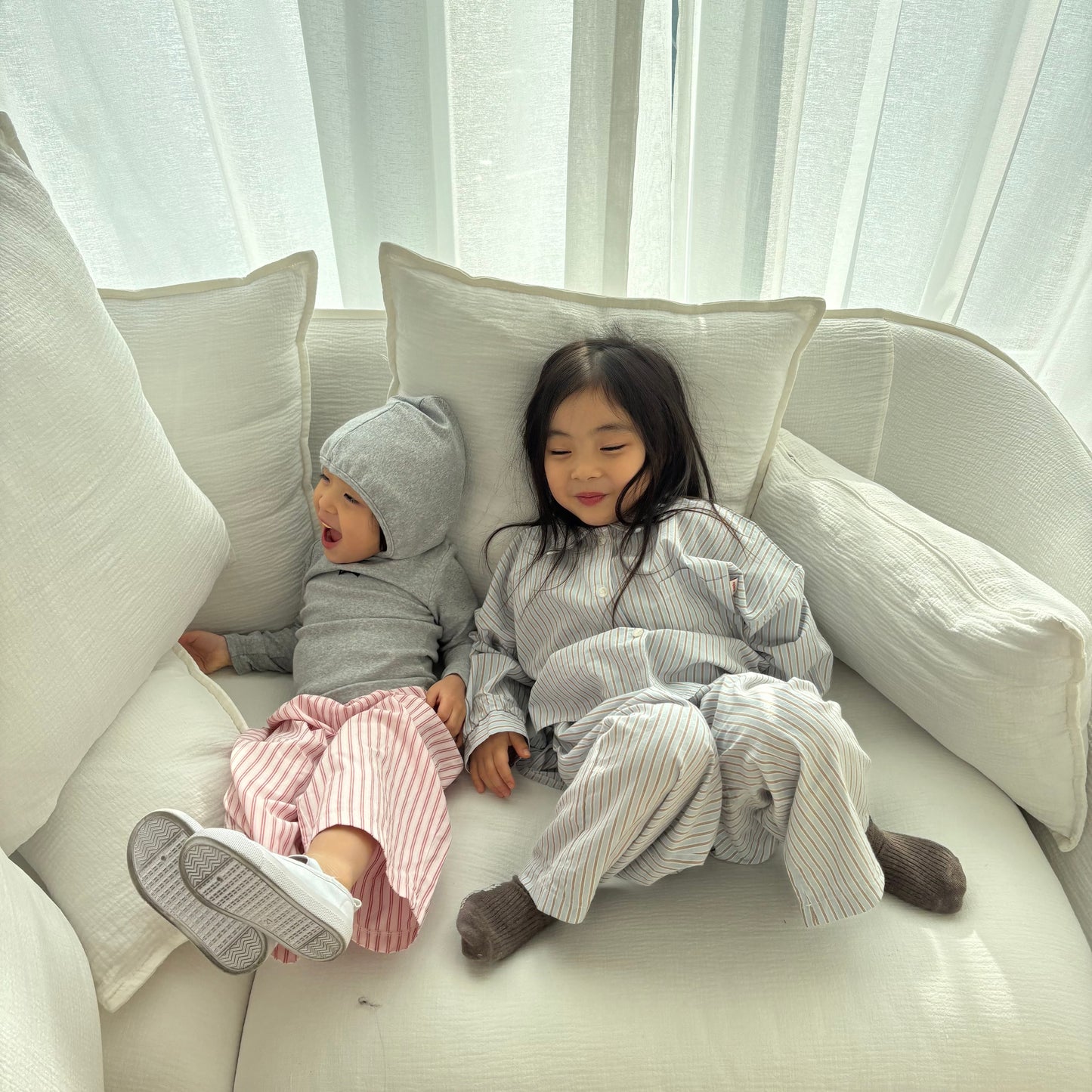 Toddler SP26 Stripe Pull-On Pants (1-7y) - 2 Colors - AT NOON STORE