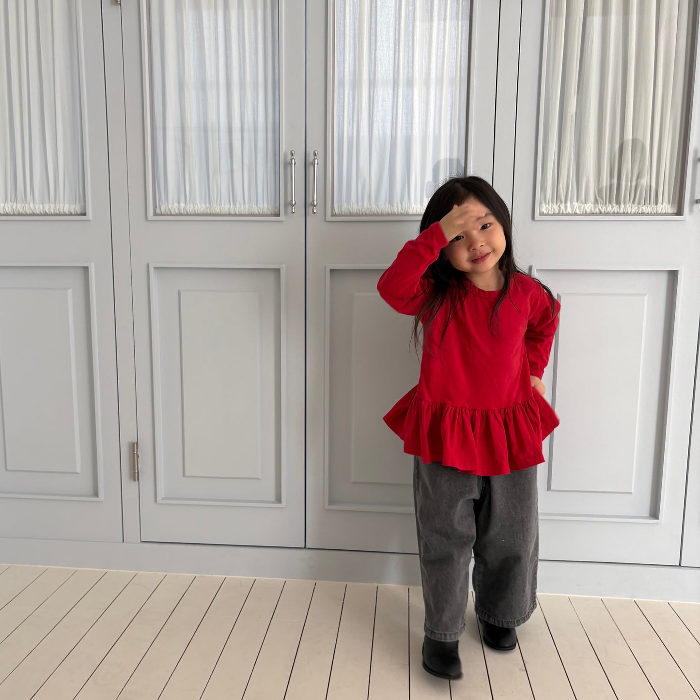 Toddler SP26 Pull-On Black Denim Pants (1-7y) - Black - AT NOON STORE