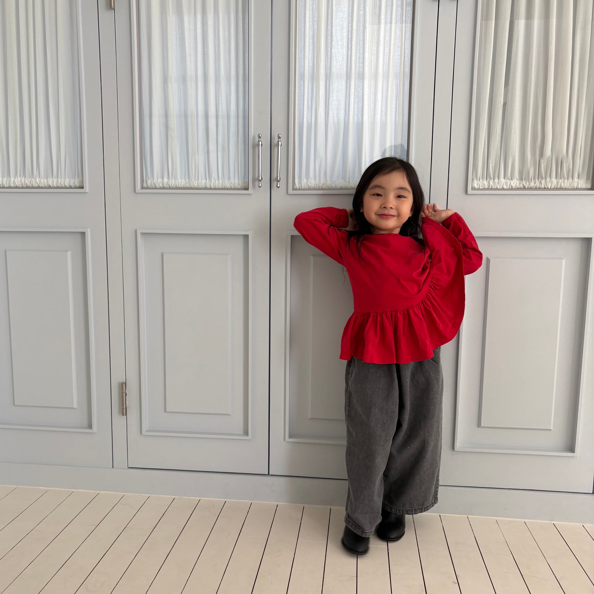 Toddler SP26 Pull-On Black Denim Pants (1-7y) - Black - AT NOON STORE