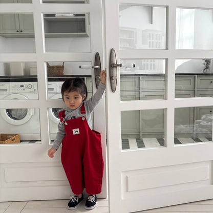 Toddler SP26 Kangaroo Pocket Overalls (1-7y) - 2 Colors