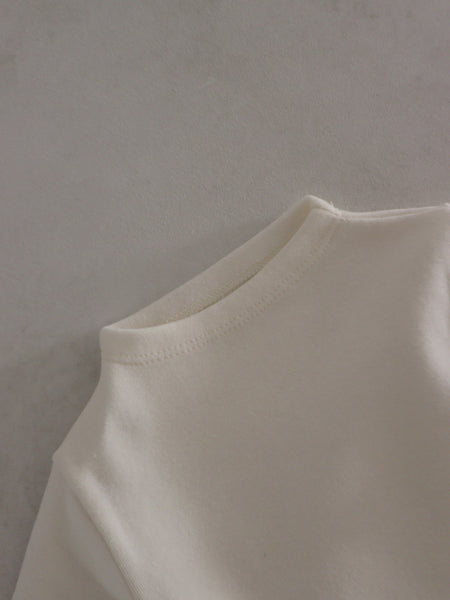 Baby Mockneck Bodysuit  (3-18m)- Cream