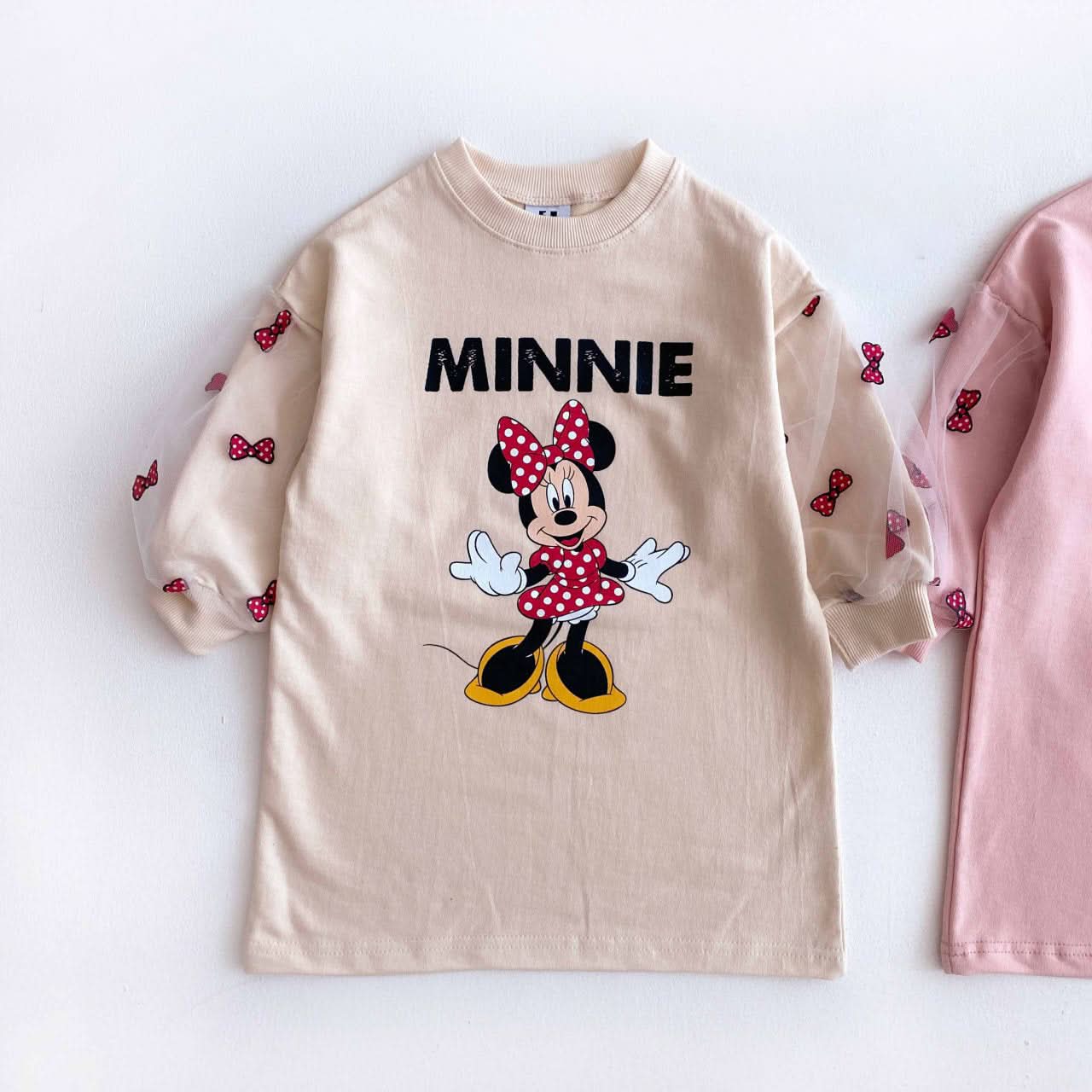 Toddler Puff Sleeve Minnie Dress (2-6y) - 2 Colors - AT NOON STORE