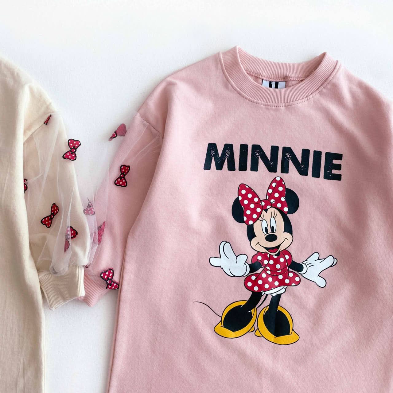 Toddler Puff Sleeve Minnie Dress (2-6y) - 2 Colors - AT NOON STORE
