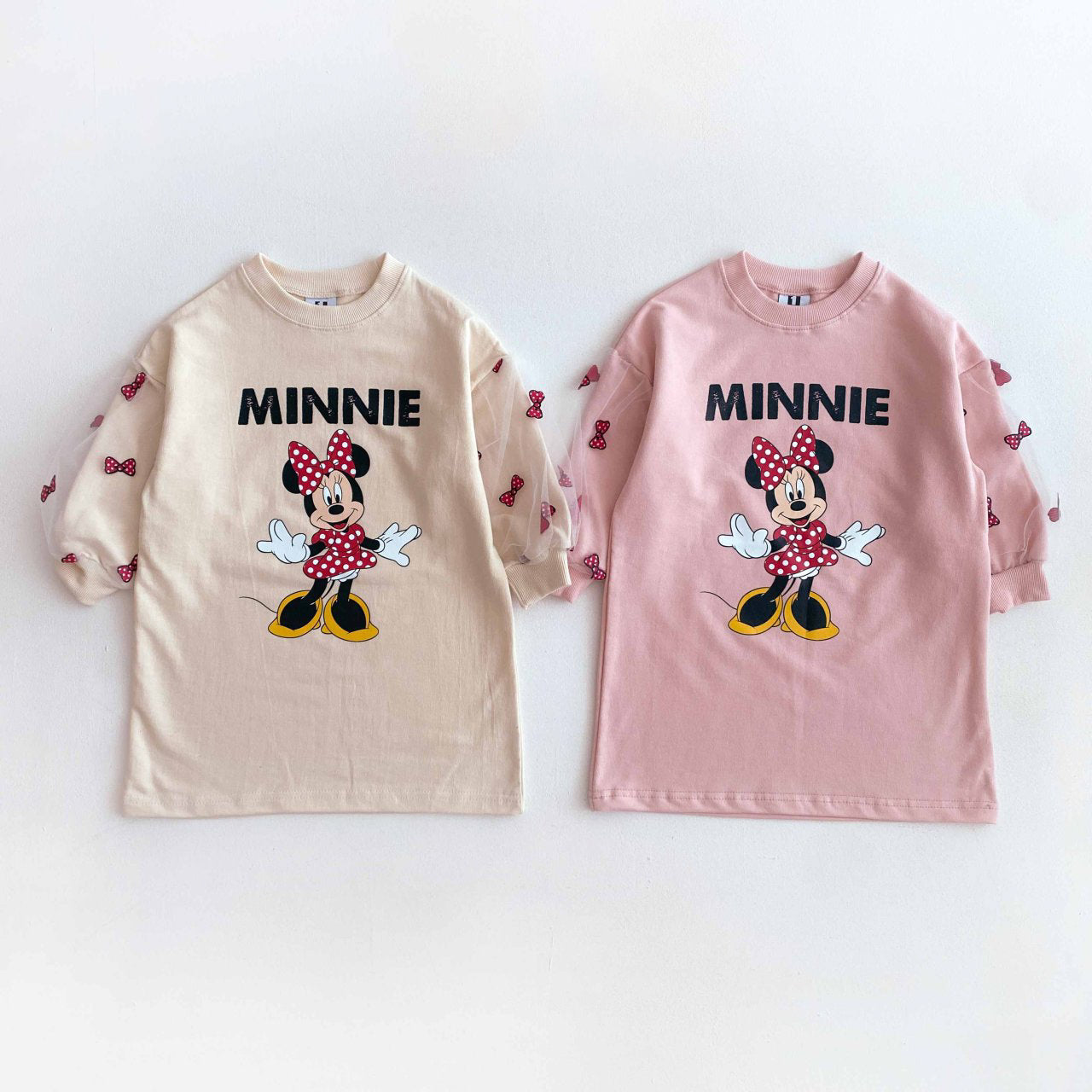 Toddler Puff Sleeve Minnie Dress (2-6y) - 2 Colors