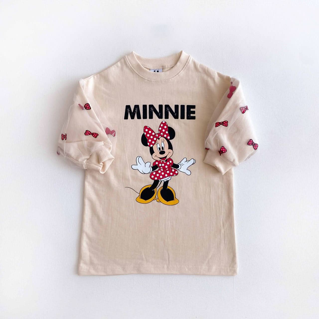 Toddler Puff Sleeve Minnie Dress (2-6y) - 2 Colors - AT NOON STORE