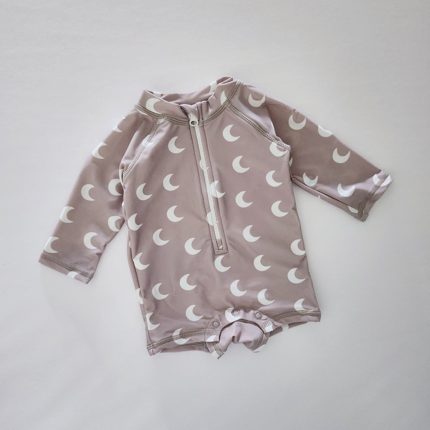 Boy's Zip Up Rashguard | Moon (0-3y) - AT NOON STORE