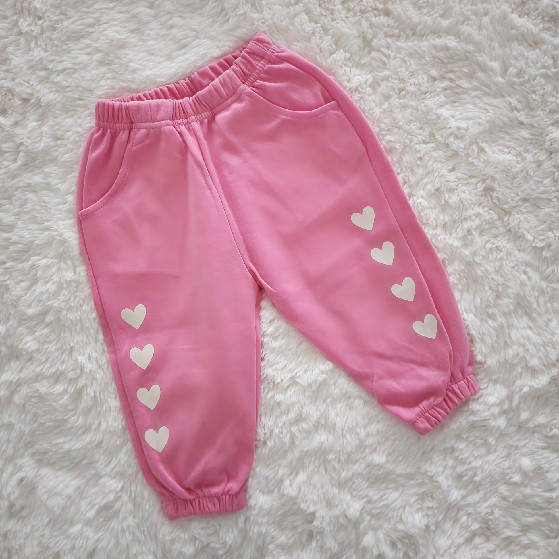 Toddler Heart Jogger Pants (15m-6y) - Pink - AT NOON STORE