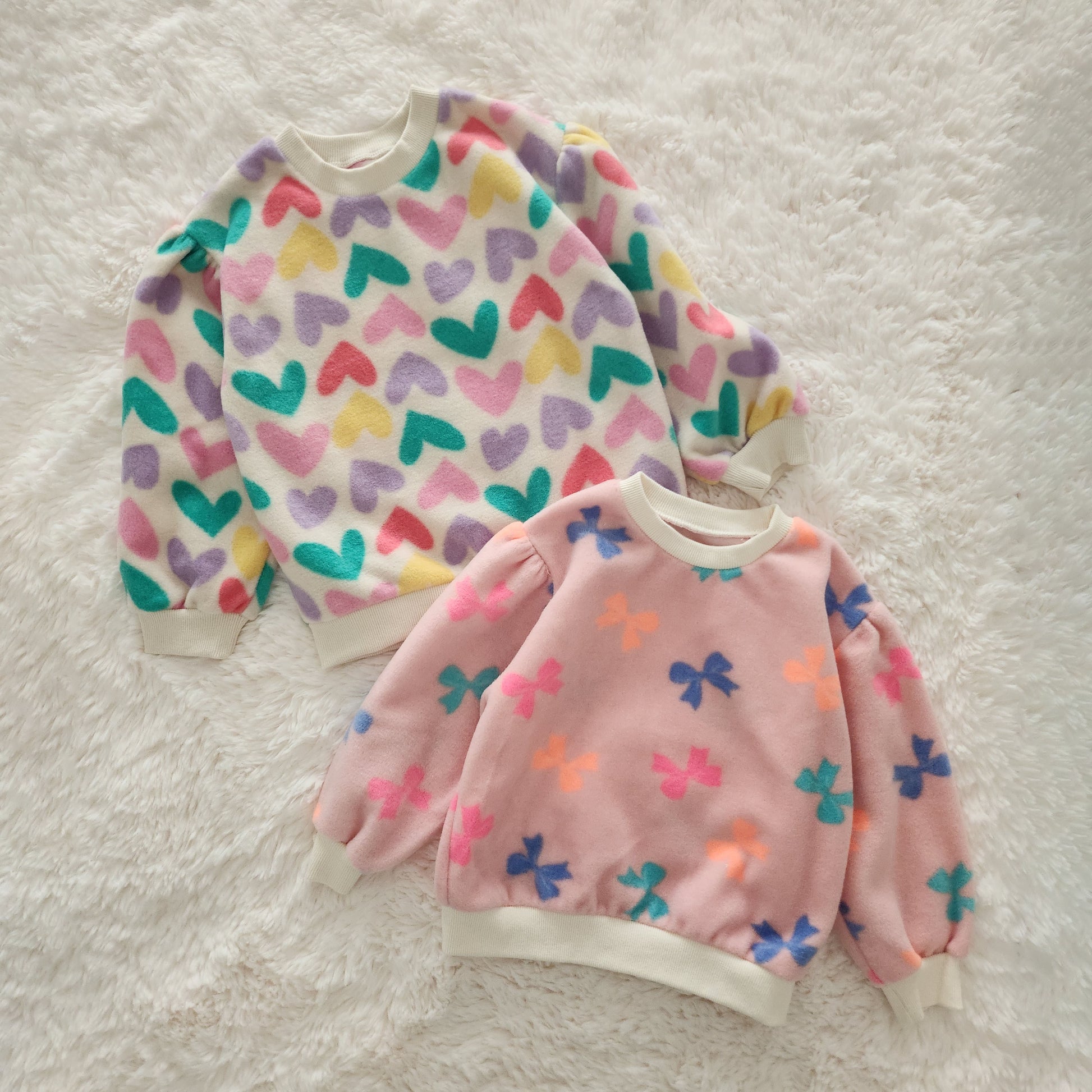 Toddler Patterned Fleece Top (2-5y)- 2Colors - AT NOON STORE