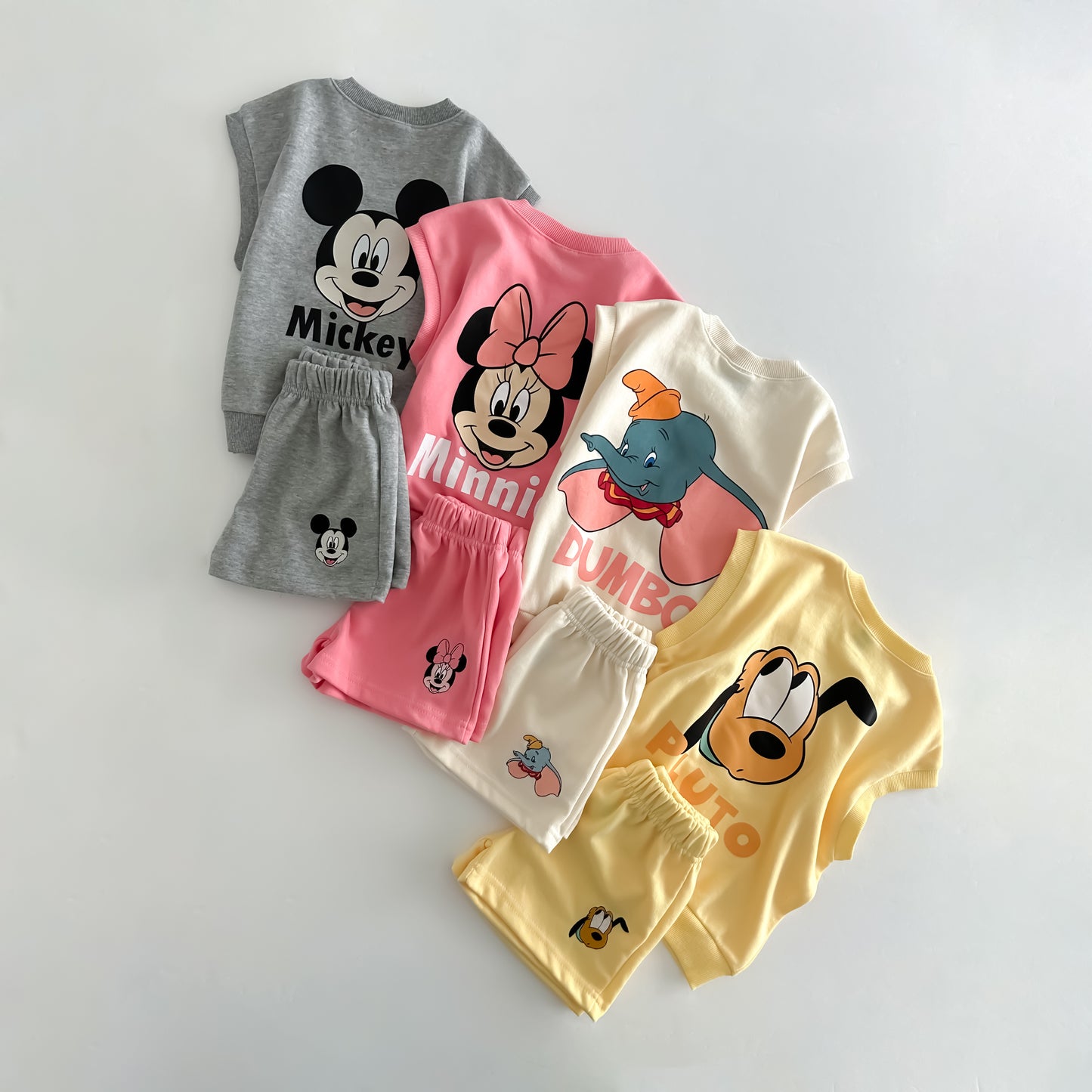 Toddler Mickey's Friends Sleeveless Sweatshirt and Shorts Set (2-7y) - 4 Colors