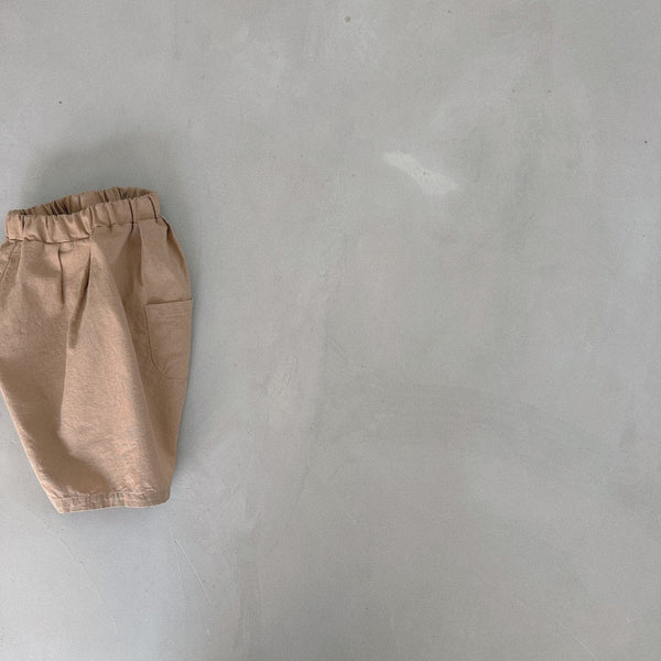 Toddler Bella Pull-On Short Pants (3-12m) - Camel