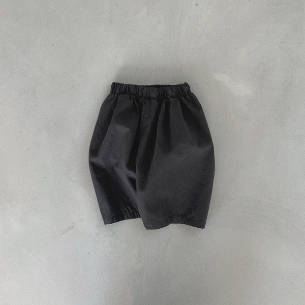 Toddler Bella Pull-On Short Pants (3-6m) - Charcoal