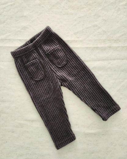 Kids Bella Two Pocket Chunky Rib-Knit Leggings (6m-6y) - 4colors - AT NOON STORE
