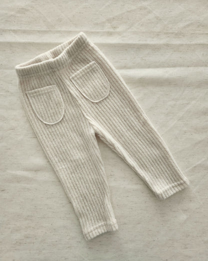 Kids Bella Two Pocket Chunky Rib-Knit Leggings (6m-6y) - 4colors - AT NOON STORE