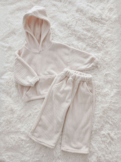 Kids Fuzzy Corduroy Hoodie and Pants Set (2-6yr) - 4 Colors - AT NOON STORE