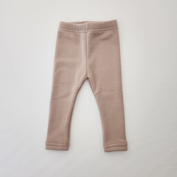 Kids Lala Warm Bruched Cotton Ribbed Leggings (1-6y) - 3 Colors