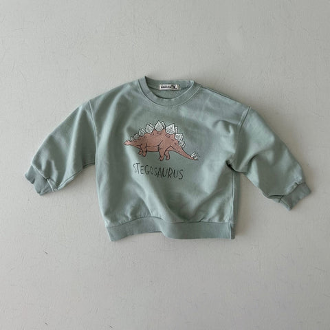 Kids Land Dino Sweatshirt (1-6y) - Mint