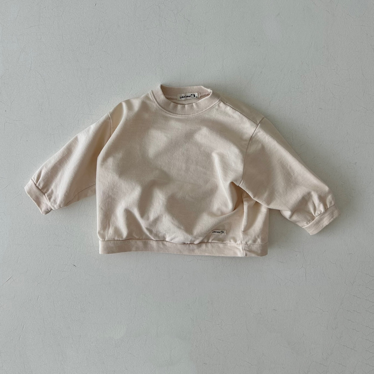 Kids Land Soft Cotton Sweatshirt (1-6y) - Cream - AT NOON STORE