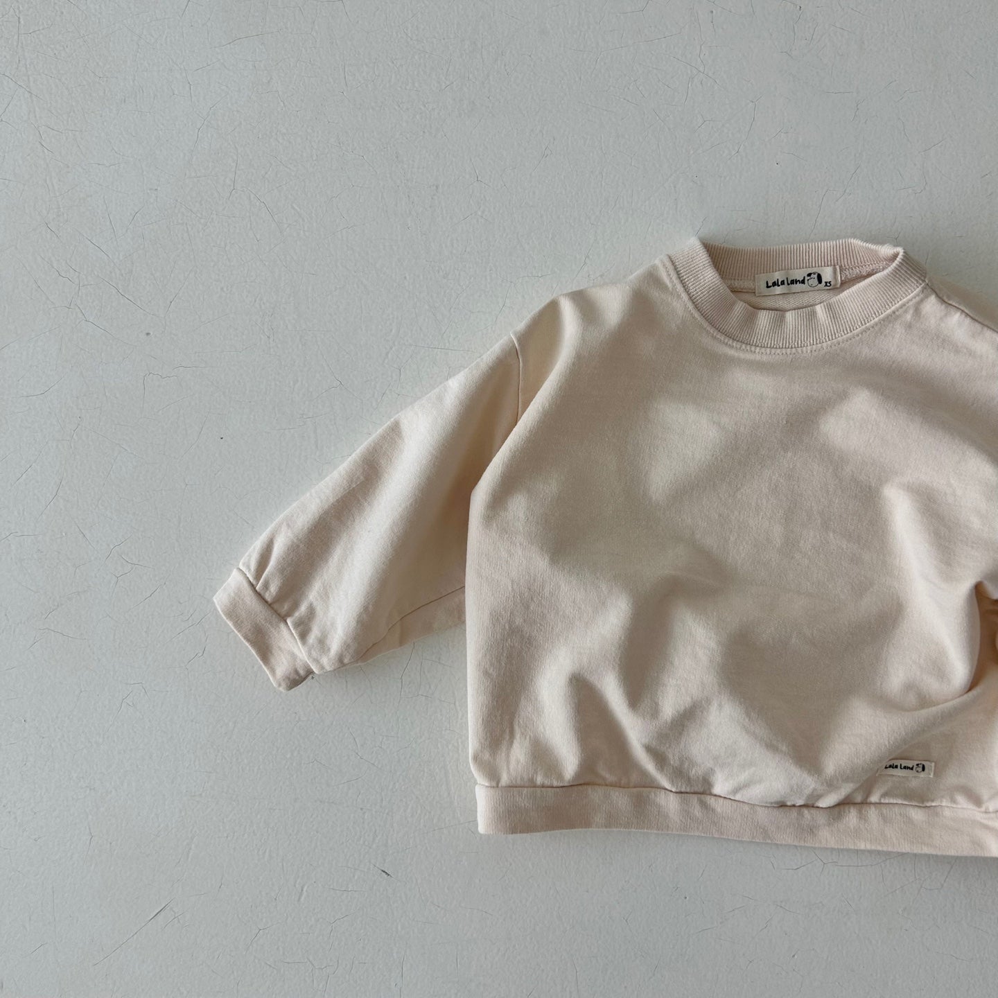 Kids Land Soft Cotton Sweatshirt (1-6y) - Cream - AT NOON STORE