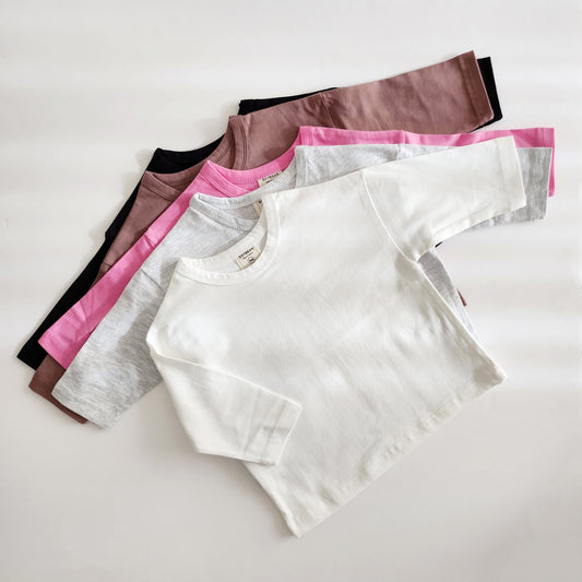 Kids Soy Basic Long-Sleeve Tee (1-6y) - 5 Colors - AT NOON STORE