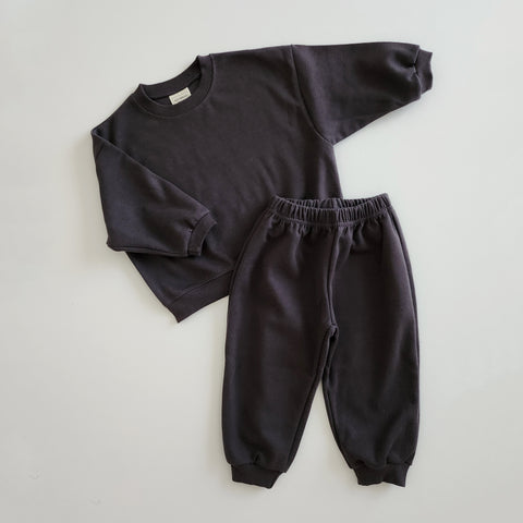 Kids Soy F23 Sweatshirt & Jogger Pants Set (4-6y) - Charcoal
