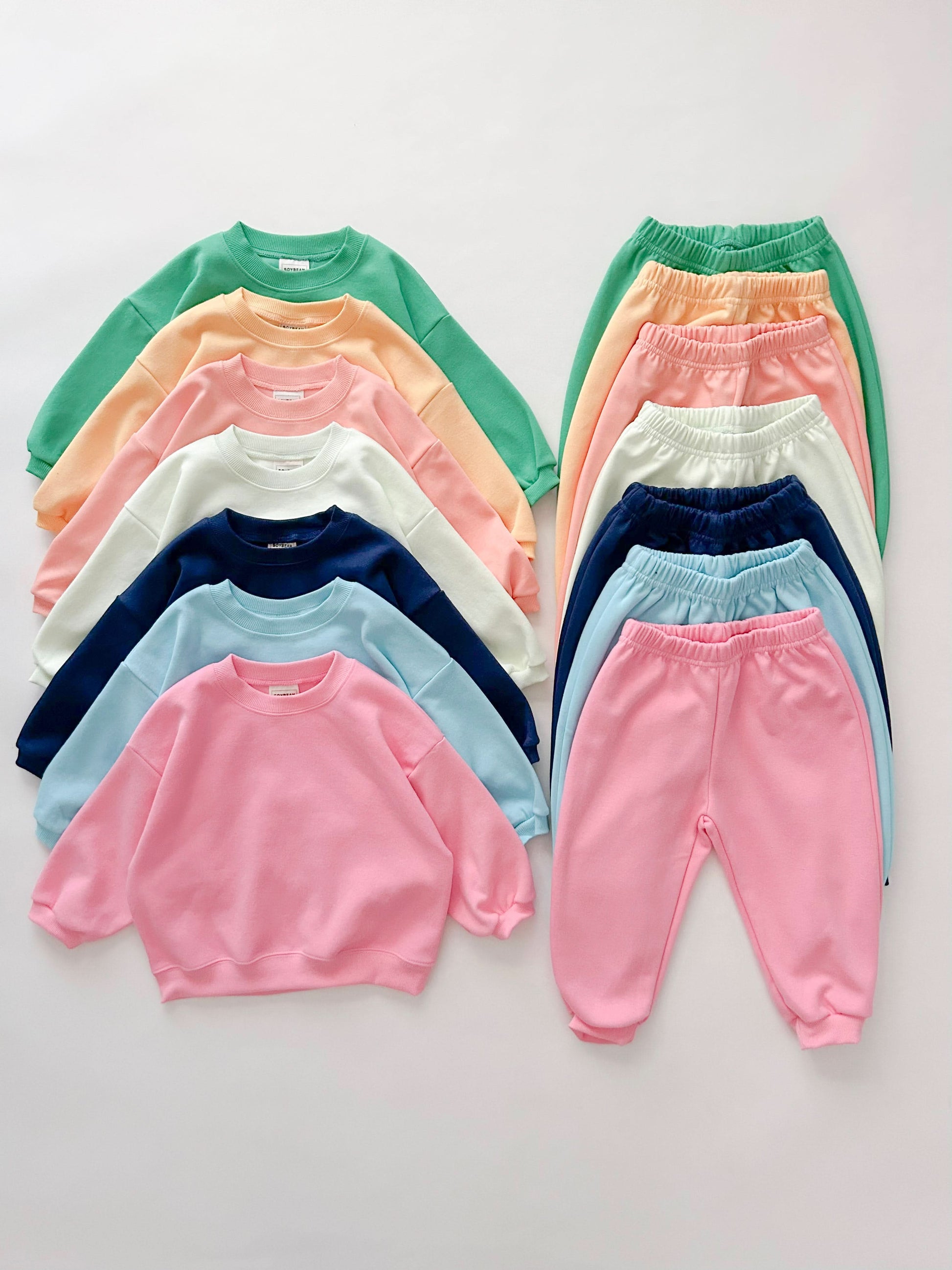 Kids Soy S25 Sweatshirt and Jogger Pants Set (1-9y) - 7 Pop Colors - AT NOON STORE