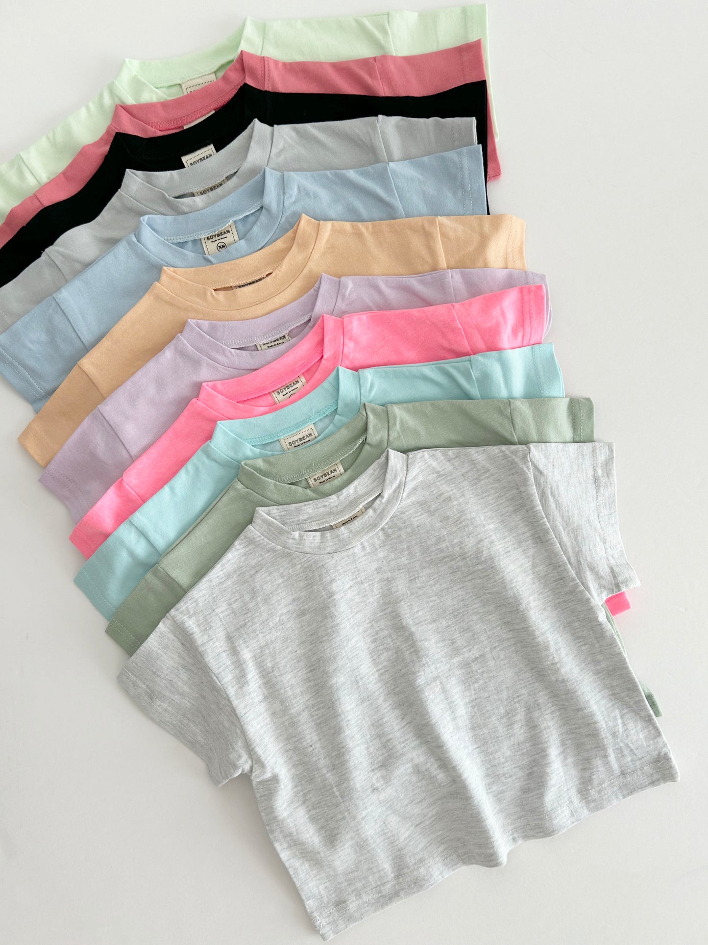 Kids Soy Summer Cotton Short Sleeve Top (1-9y) - 11 Colors