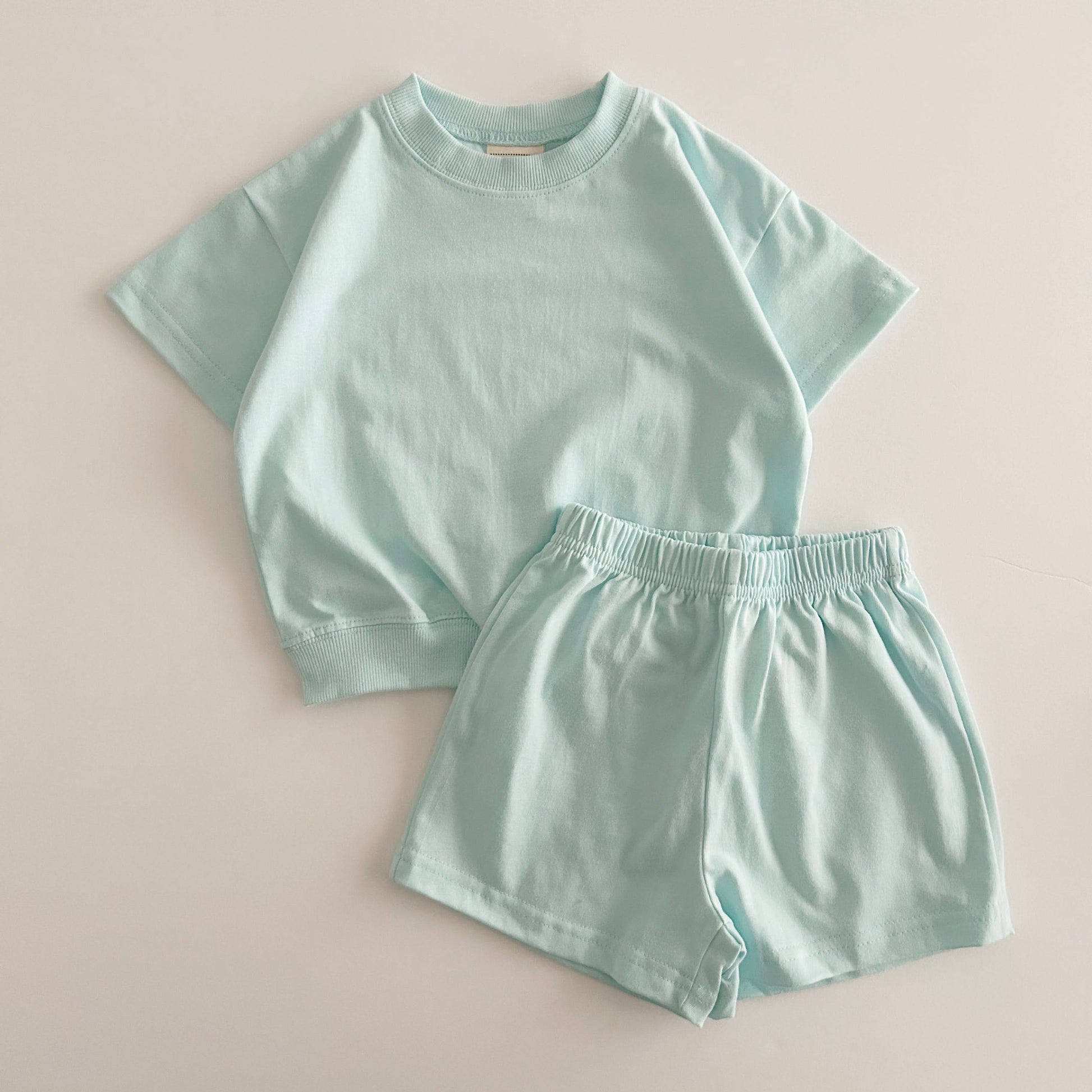 Kids Soy Summer Cotton Short Sleeve Top & Shorts Set (1-6y) - 9 Colors - AT NOON STORE