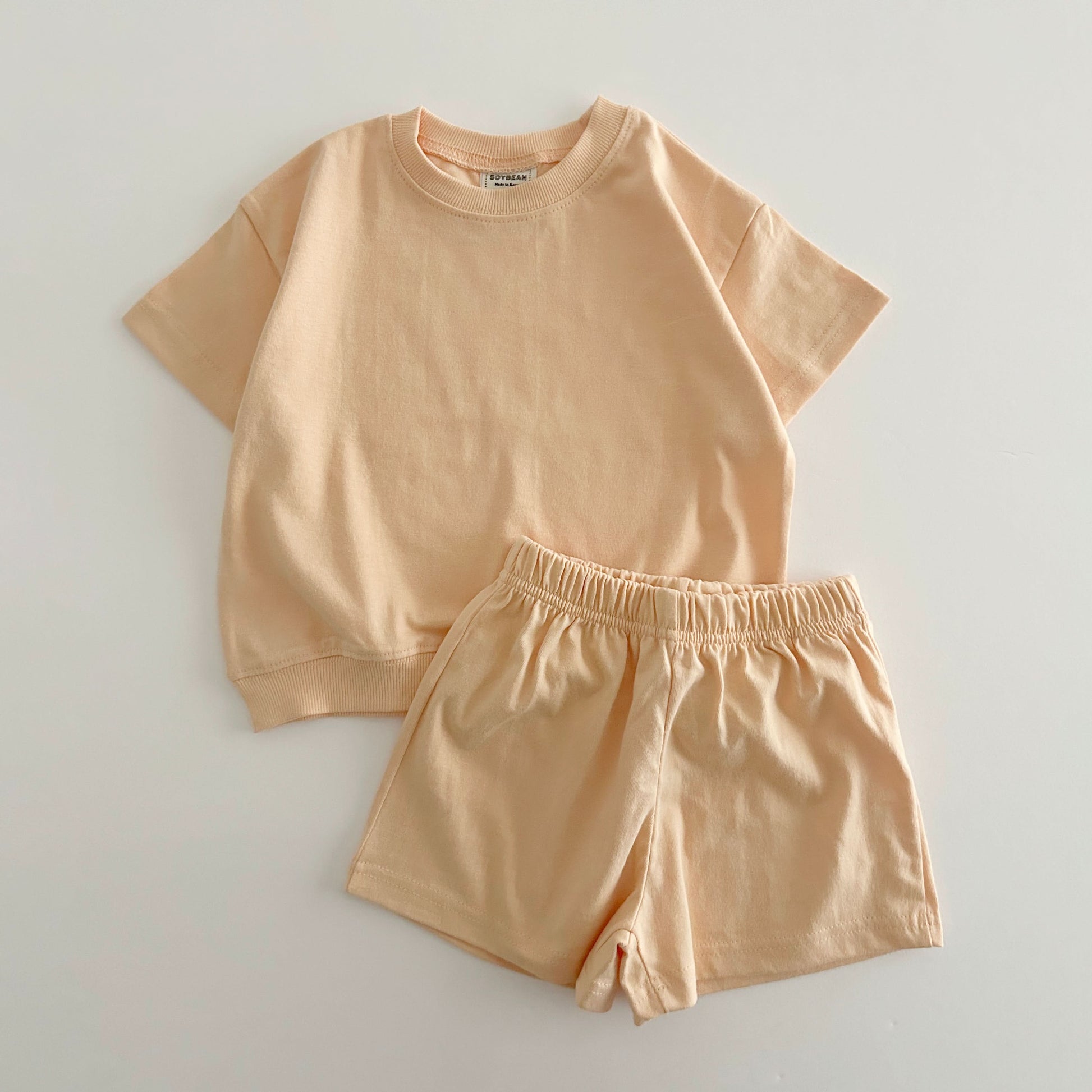 Kids Soy Summer Cotton Short Sleeve Top & Shorts Set (1-6y) - 9 Colors - AT NOON STORE
