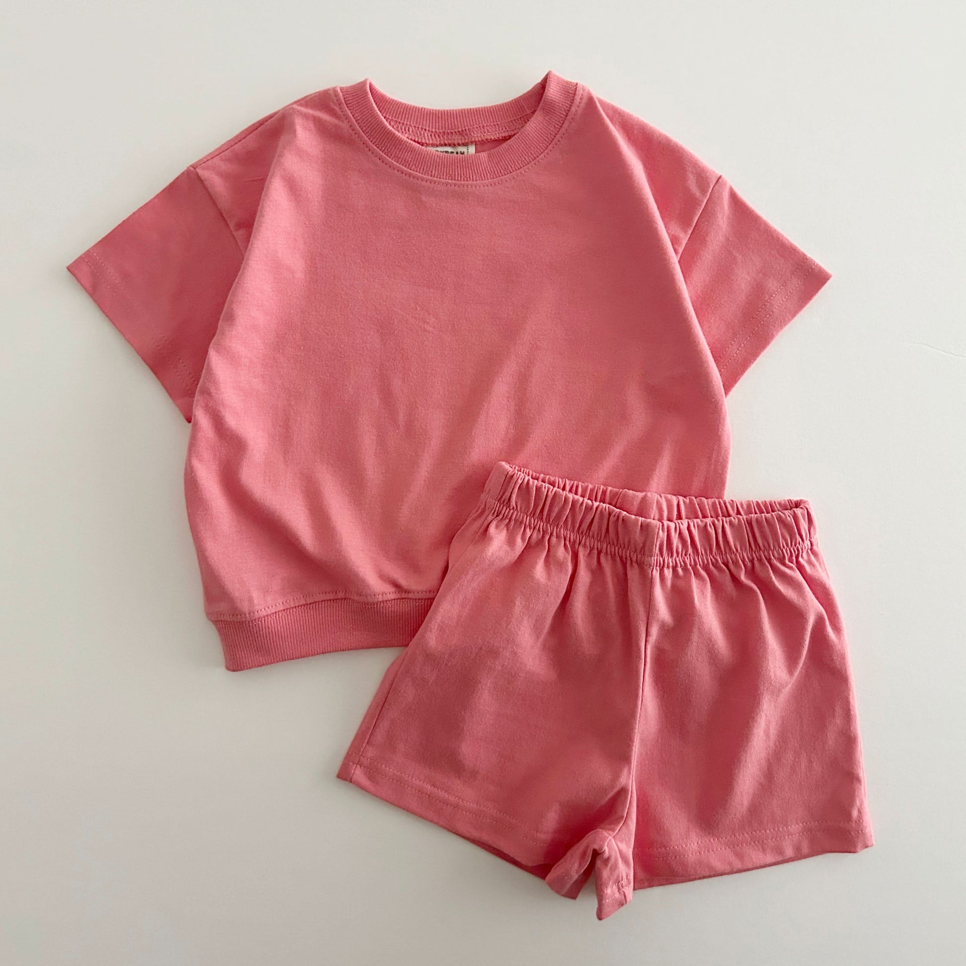 Kids Soy Summer Cotton Short Sleeve Top & Shorts Set (1-6y) - 9 Colors - AT NOON STORE