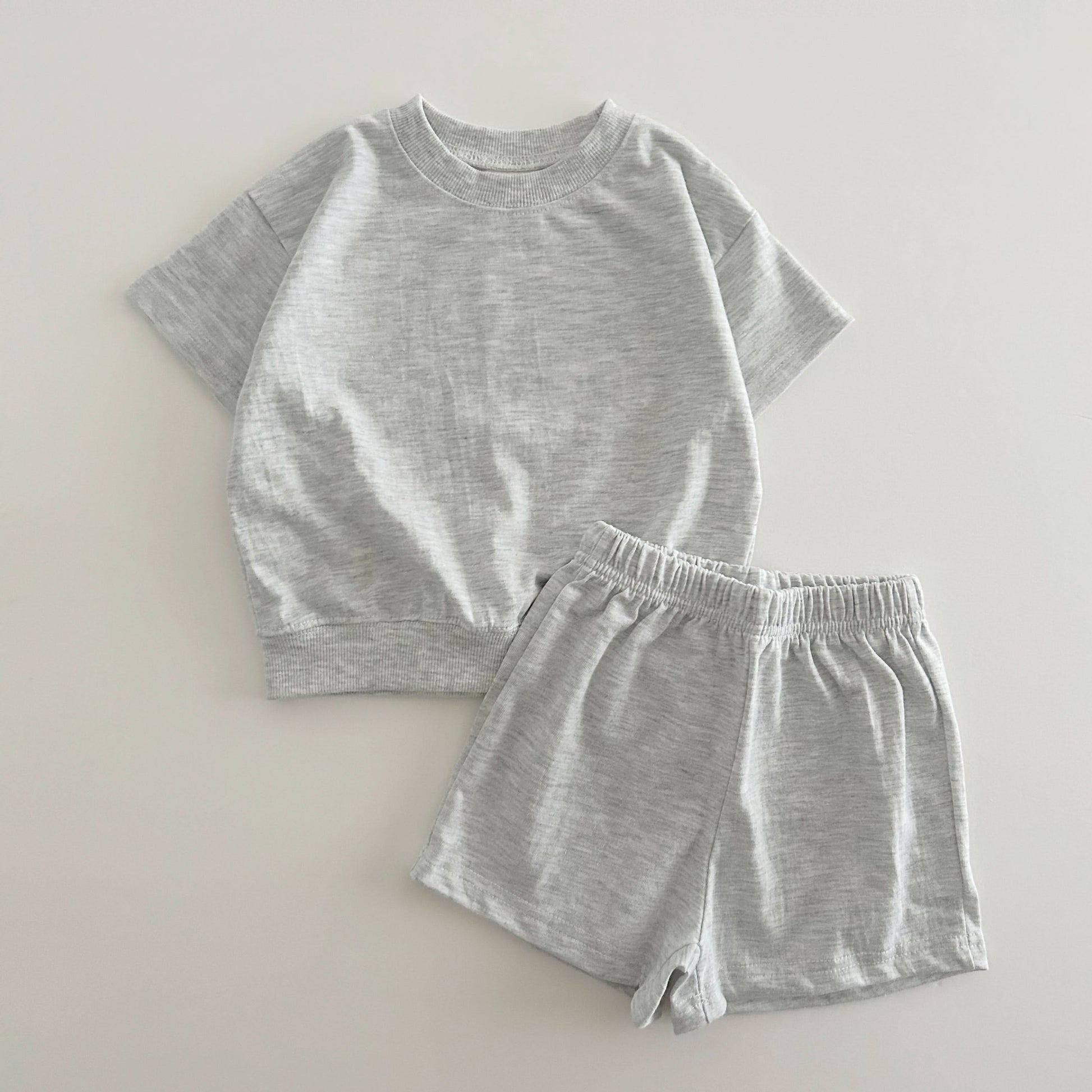 Kids Soy Summer Cotton Short Sleeve Top & Shorts Set (1-6y) - 9 Colors - AT NOON STORE