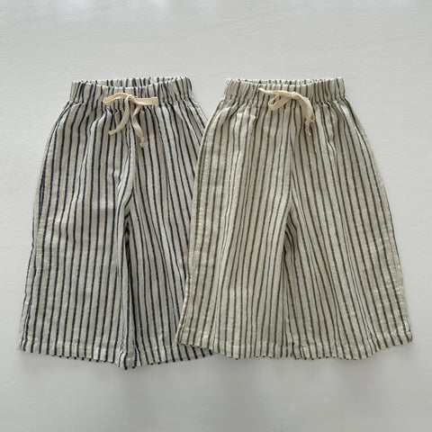Kids Stripe Wide Pants (15m-7y) - 2 Colors