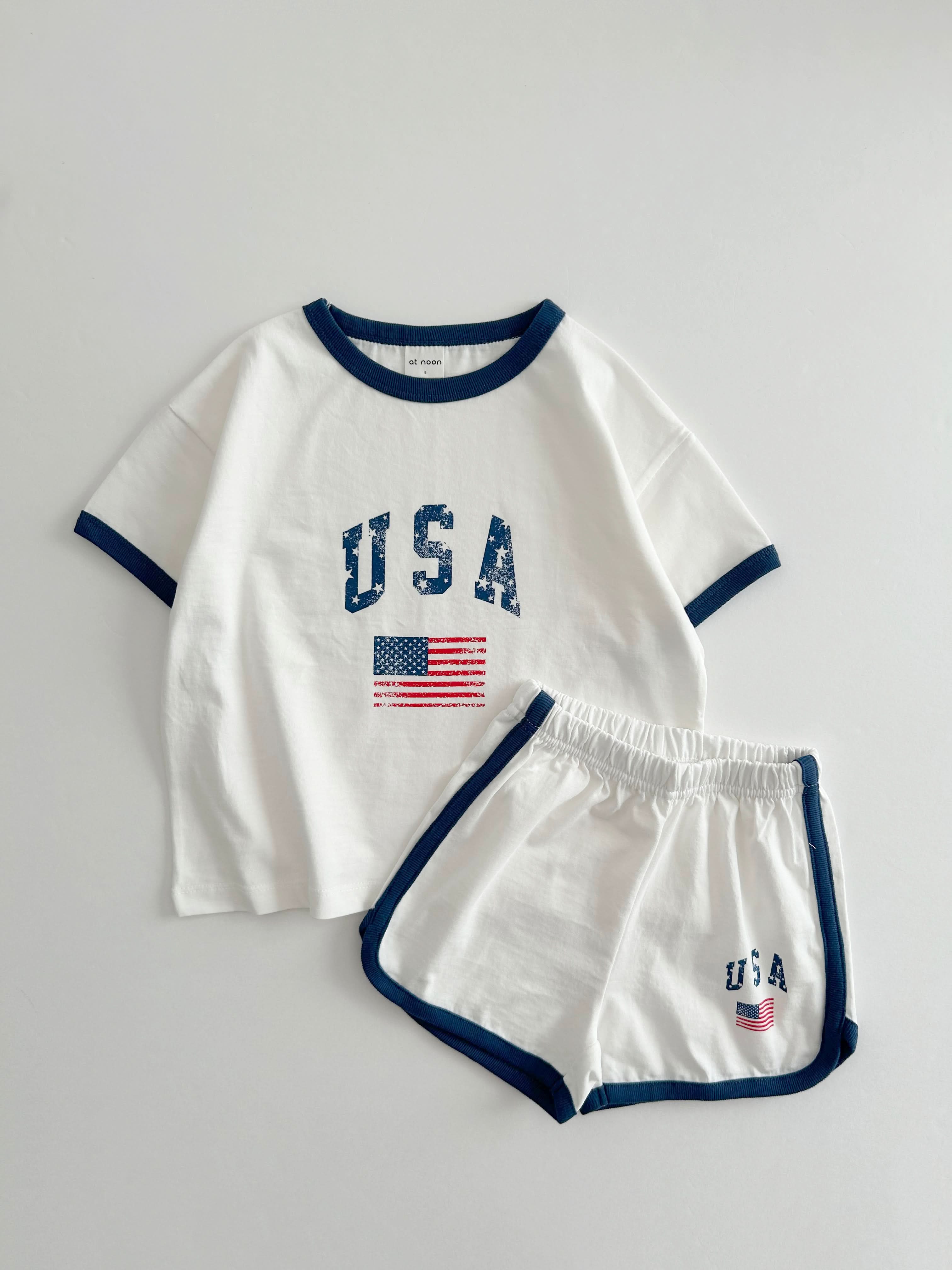Kids heathered ringer tee | Primary.com