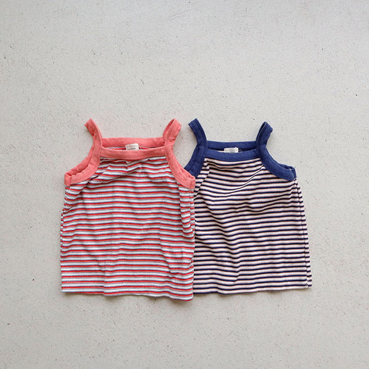 Toddler SS26 Stella Stipe Ribbed Tank Top (1-7y) - 2 Colors - AT NOON STORE