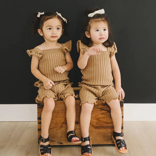 Ribbed Knit Tank Set (3m-4T) - AT NOON STORE