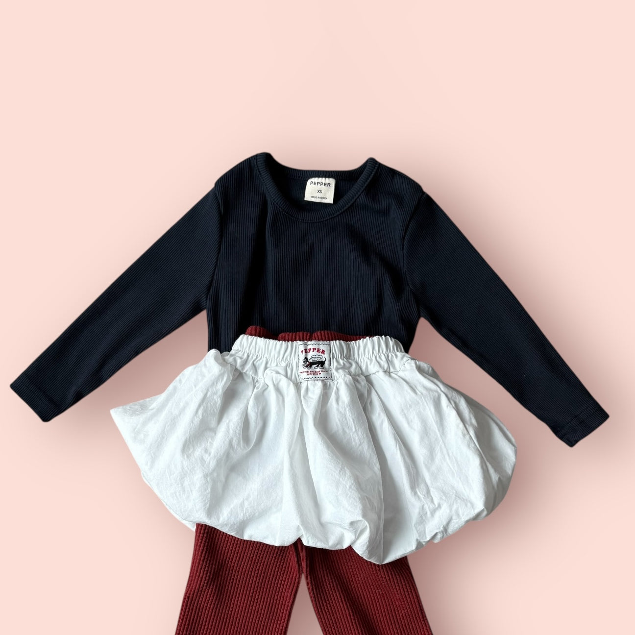 Toddler SP26 Ribbed Long Sleeve Top (1-7y) - 3 Colors - AT NOON STORE