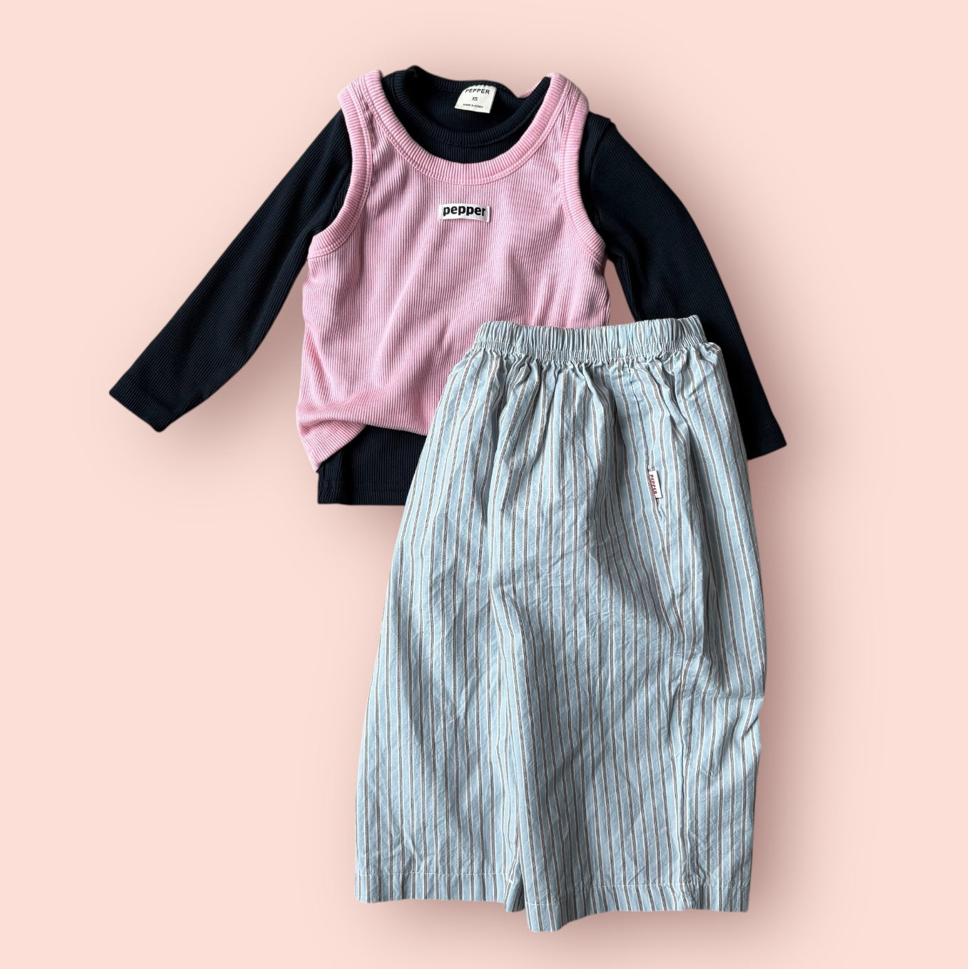 Toddler SP26 Stripe Pull-On Pants (1-7y) - 2 Colors - AT NOON STORE