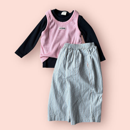 Toddler SP26 Stripe Pull-On Pants (1-7y) - 2 Colors - AT NOON STORE