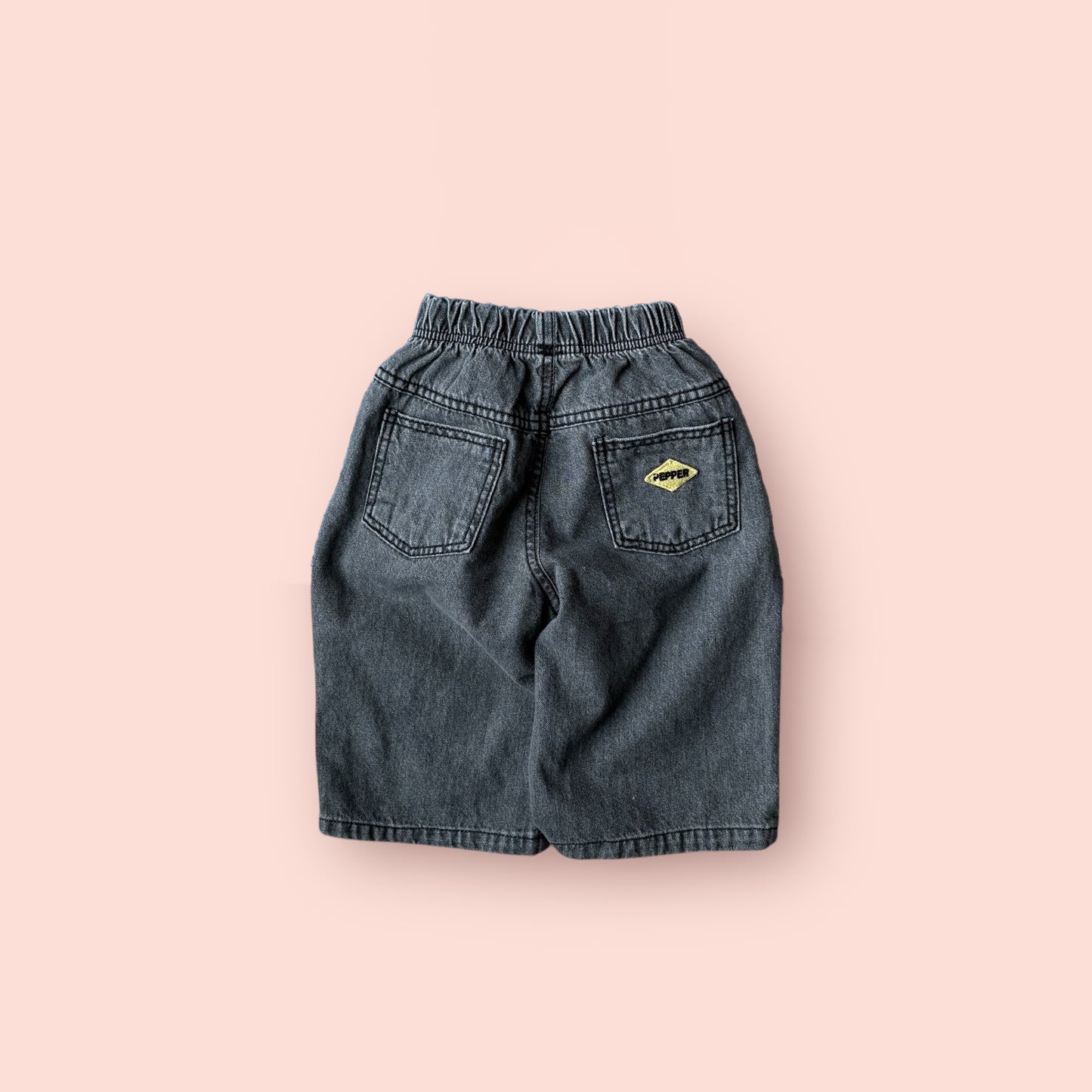 Toddler SP26 Pull-On Black Denim Pants (1-7y) - Black - AT NOON STORE