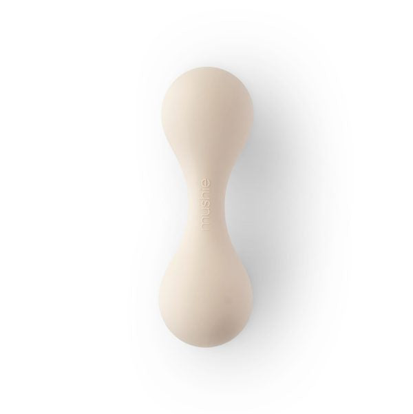 Mushie Silicone Baby Rattle Toy (Shifting Sand)