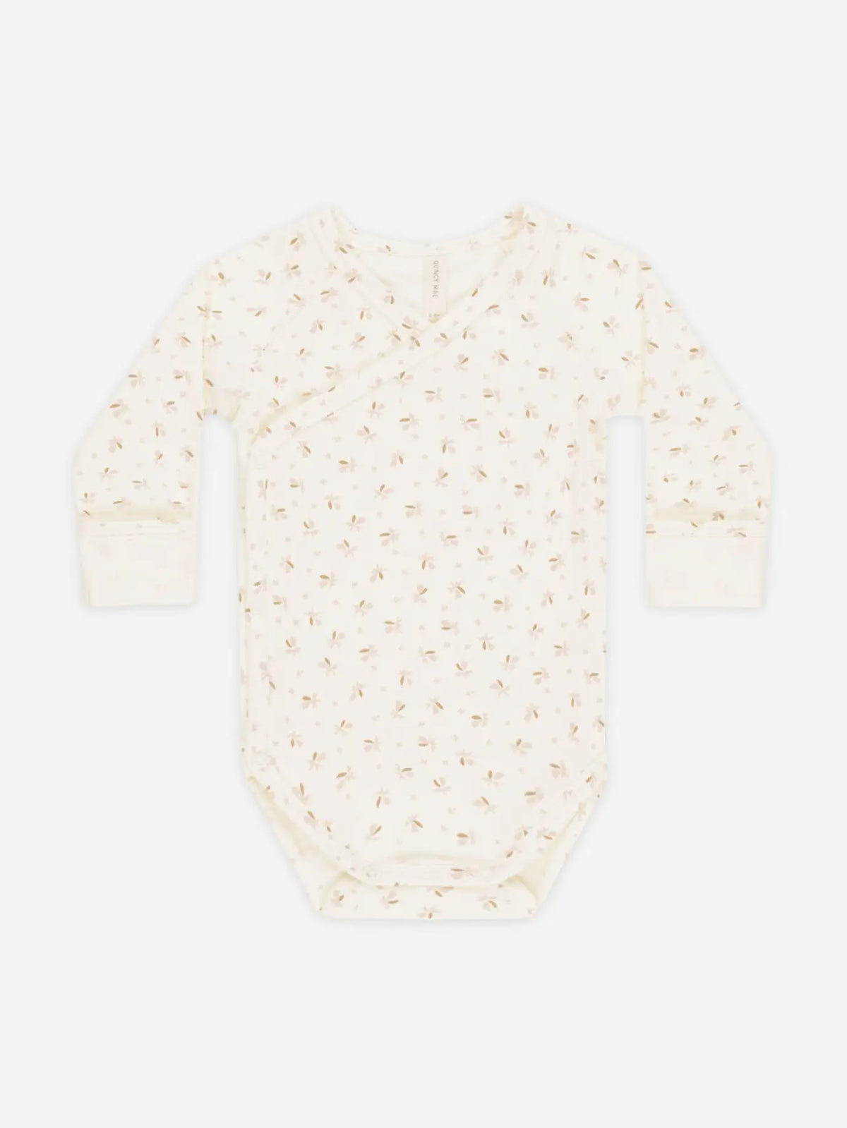Baby Quincy Mae Side Snap Bodysuit Fleur (NB~6m) - Ivory