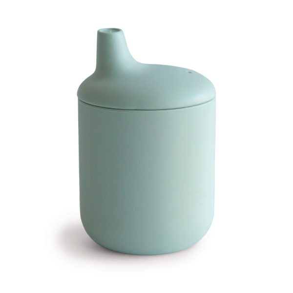 Mushie SILICONE SIPPY CUP (CAMBRIDGE BLUE)