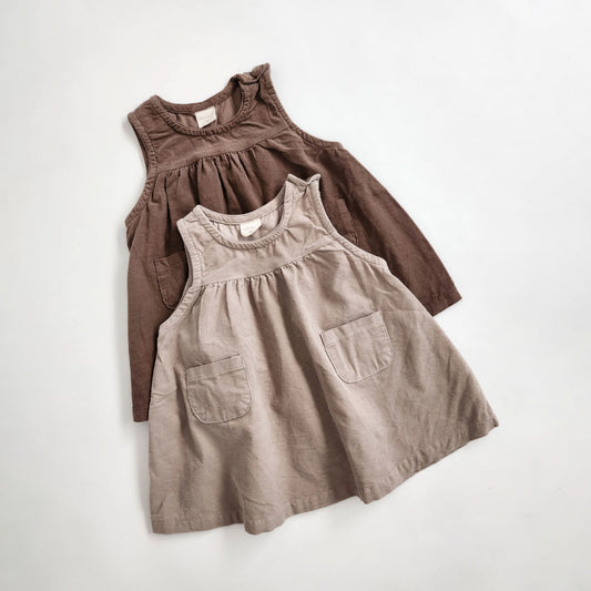 Toddler Bella Corduroy Dress (3m-6y) - 2 Colors - AT NOON STORE
