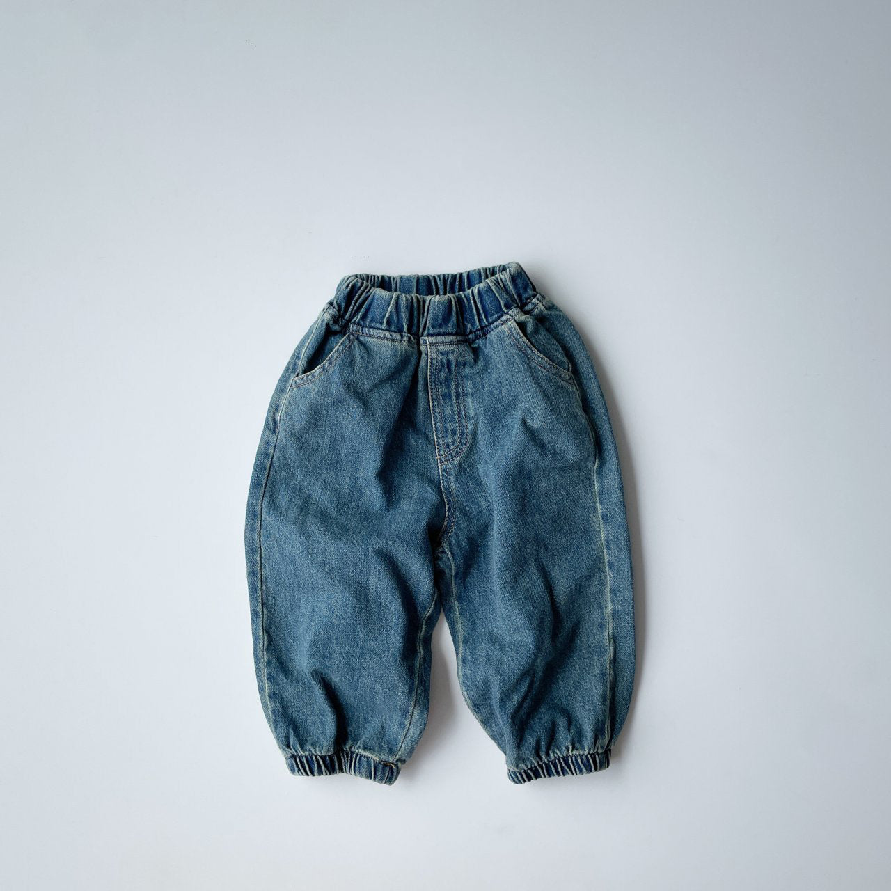 Toddler Blue Denim Jogger Pants (1-6y)