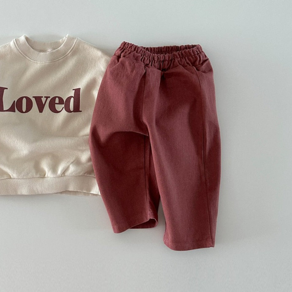 Toddler Bonito Pull-On Chino Pants (6m-6y) -  Burgundy - AT NOON STORE