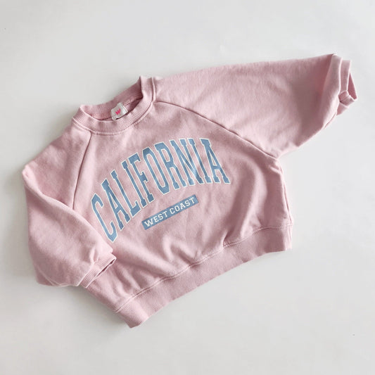 Toddler California Sweatshirt (1-7y) - Pink - AT NOON STORE