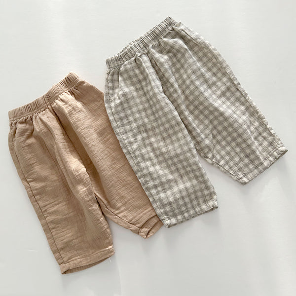 Toddler Cotton Pull-on Pants (1-6y) - Beige